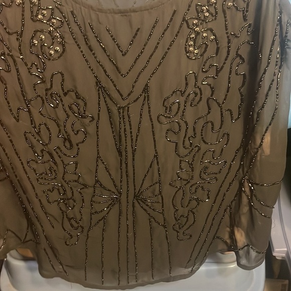 GUESS Black Mesh Sparkle Tank Top - Picture 9 of 11